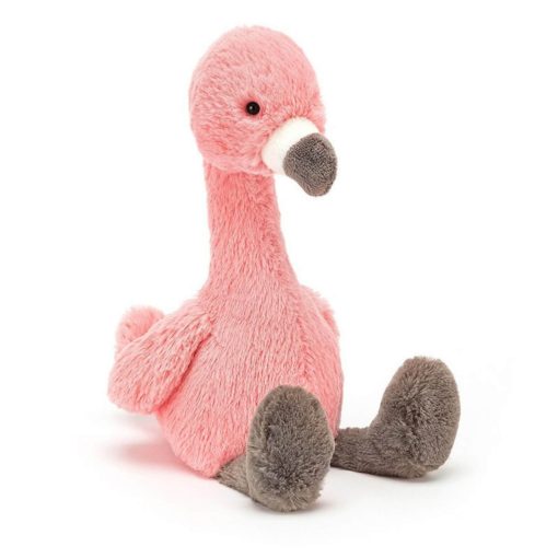 jellycat bashful flamingo knuffel 31 cm voorkant Sassefras Meisjes Speelgoed