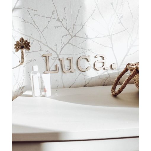 houten naam letters Luca Sassefras