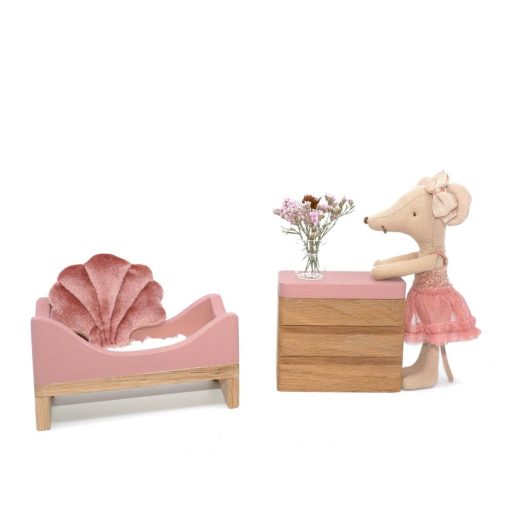 poppenhuis accessoires schelpkussen roze Sassefras