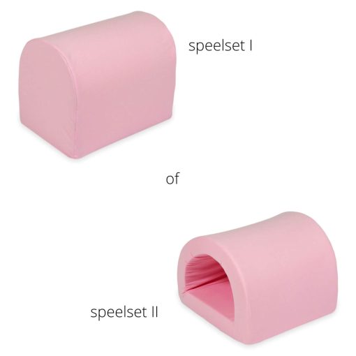 roze foam speelset verschil tussen set I en II Sassefras